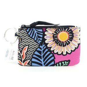 Vera Bradley Kauai Floral Cotton Zip Id Case NWT